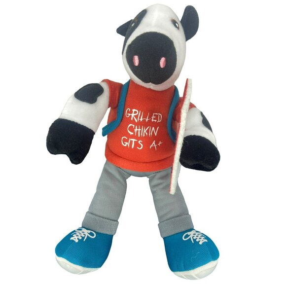 2019 Chick Fil A Grilled‎ Expectations Chikin Its A+ Back to School Cow Plush 9" - Picture 1 of 6